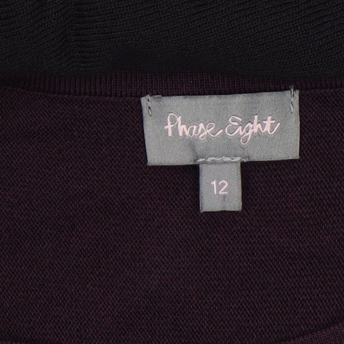 Phase Eight Women's Multicoloured Viscose Knit Pullover Jumper Size 12