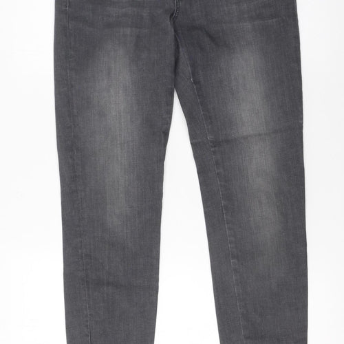 MOS MOSH Women's Grey Skinny Jeans Size 27 Slim Fit Denim