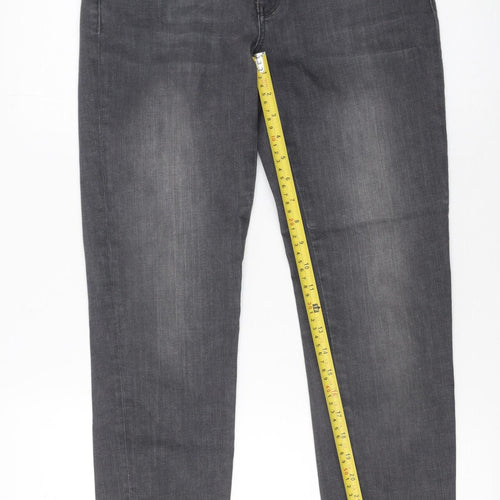 MOS MOSH Women's Grey Skinny Jeans Size 27 Slim Fit Denim