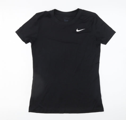 Nike Womens Black XS Dri-Fit Short Sleeve Active T-Shirt
