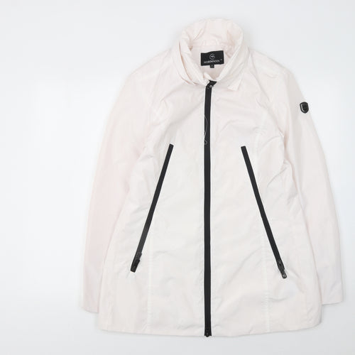 Normann Women White Size 10 Lightweight Zip Up Jacket