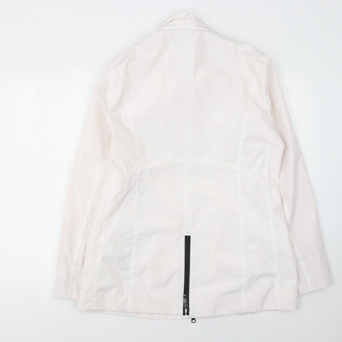 Normann Women White Size 10 Lightweight Zip Up Jacket