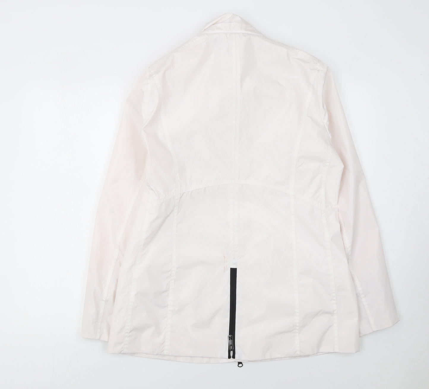 Normann Women White Size 10 Lightweight Zip Up Jacket