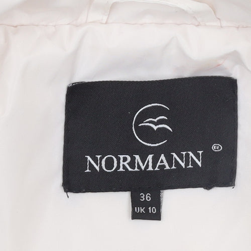 Normann Women White Size 10 Lightweight Zip Up Jacket