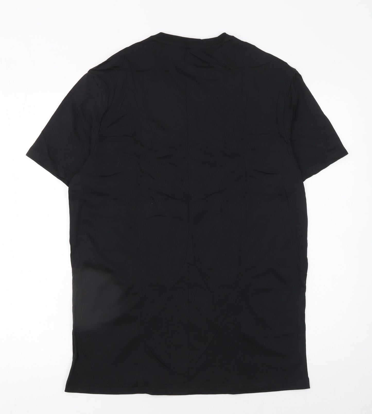 Adidas Men’s Black V-Neck Cotton Short Sleeve T-Shirt Size M