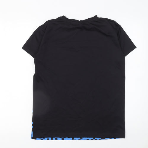 Minecraft Legends Boys Black Graphic T-Shirt 12-13 Years 158cm Short Sleeve