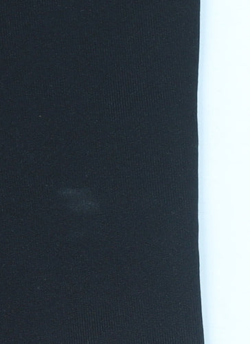 Dunnes Stores Women Black Capri Leggings Small Stretch Activewear