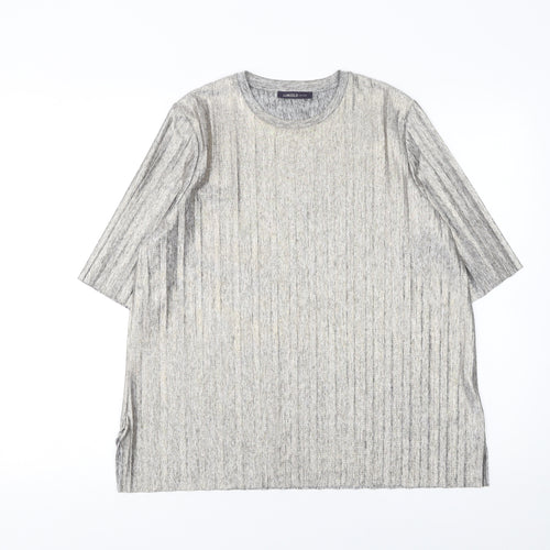 Marks and Spencer Women’s Silver Grey Tunic Top UK 10 Polyester Blend