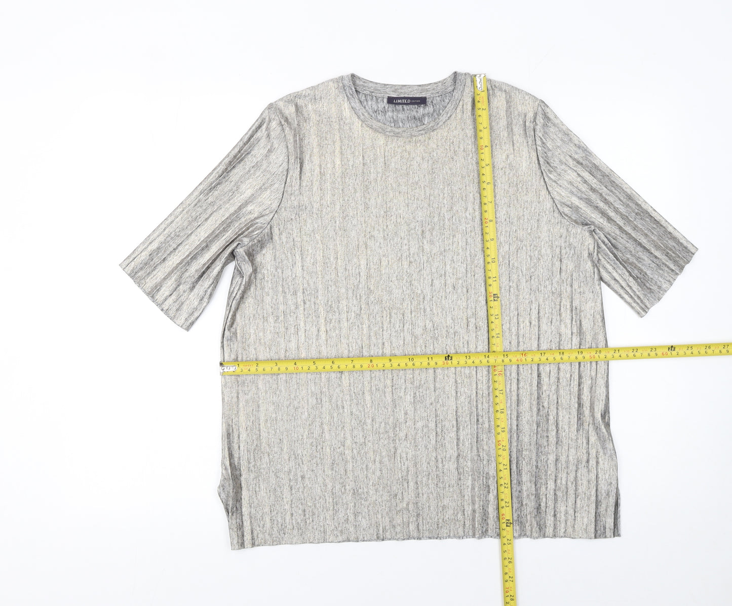 Marks and Spencer Women’s Silver Grey Tunic Top UK 10 Polyester Blend