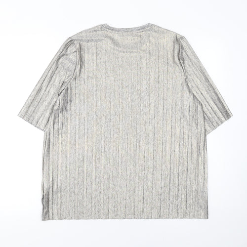 Marks and Spencer Women’s Silver Grey Tunic Top UK 10 Polyester Blend