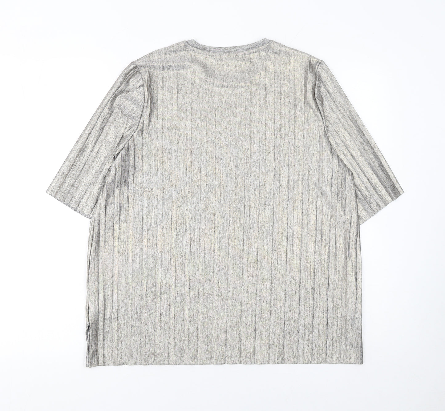 Marks and Spencer Women’s Silver Grey Tunic Top UK 10 Polyester Blend