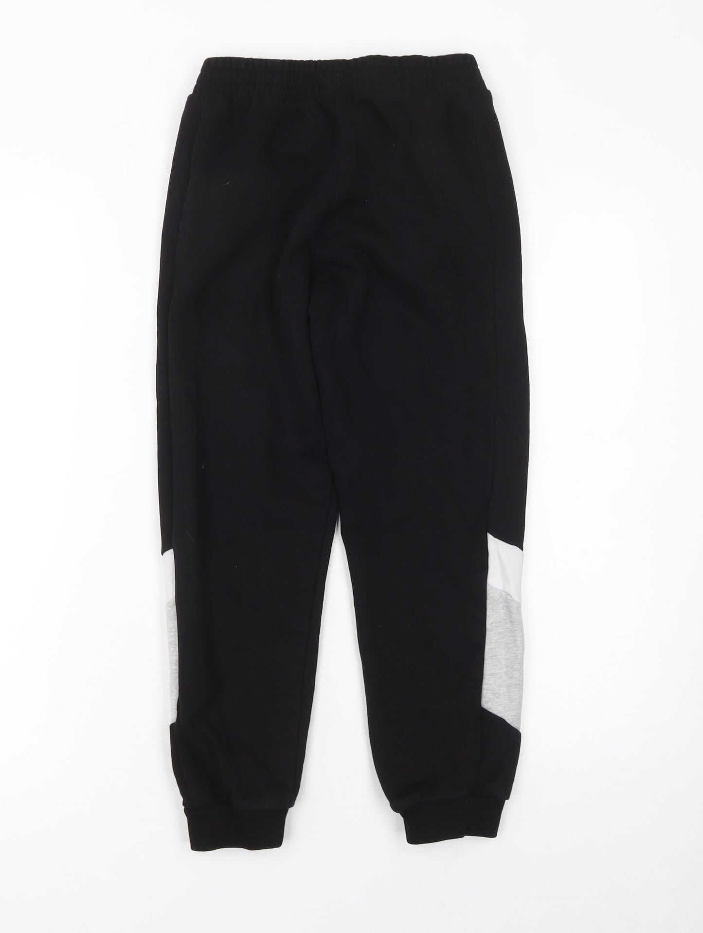 Emporio Armani Boys Black Jogger Trousers 10 Years Cotton Blend EA7