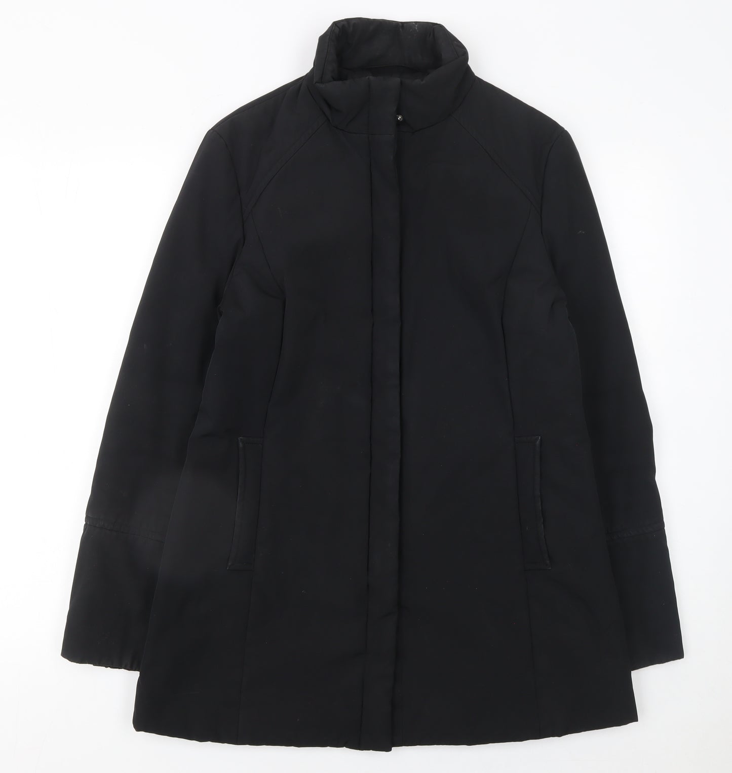 InWear Women's Black Mid-Length Padded Coat Size 10 UK