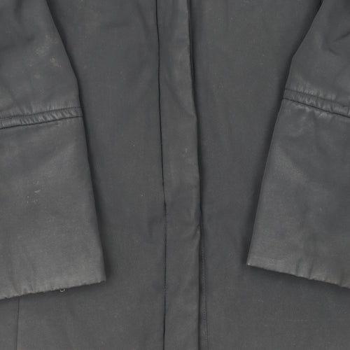 InWear Women's Black Mid-Length Padded Coat Size 10 UK