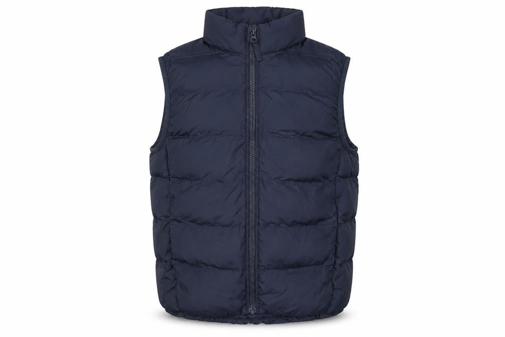 UNIQLO Boys Blue Puffer Waistcoat 7-8 Years Lightweight Quilted Gilet