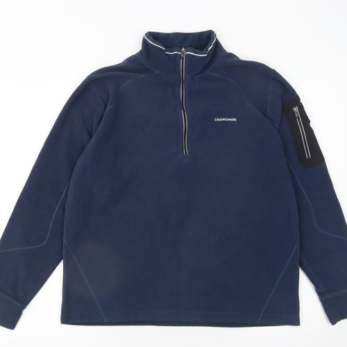 Craghoppers Men’s Blue Fleece 1/2 Zip Pullover Sweatshirt M