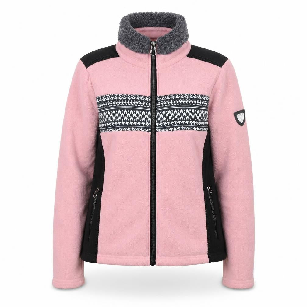 Front view of Dare 2b Women's Pink Fleece Full Zip Jacket, size 10