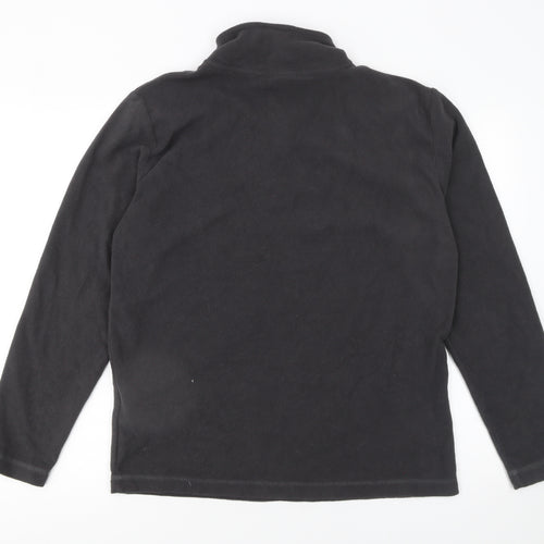 Gelert Men’s Black Fleece 1/4 Zip Pullover Sweatshirt Size L