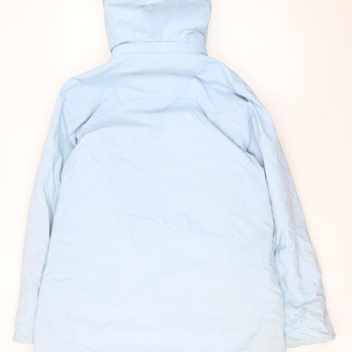 Dare 2b Women's Blue Waterproof Fur Trim Hooded Parka Coat UK 14