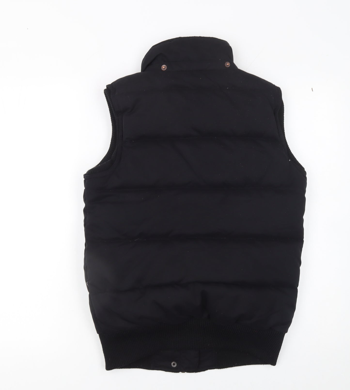 Fat Face Women Black Size 8 Puffer Waistcoat Down Filled Gilet