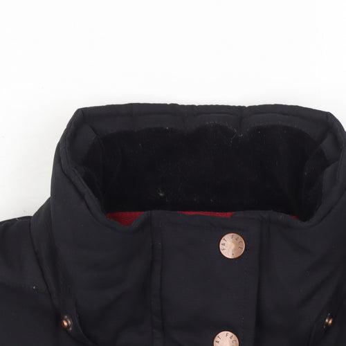 Fat Face Women Black Size 8 Puffer Waistcoat Down Filled Gilet