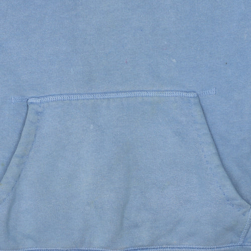Jack Wills Women Blue UK 6 Pullover Hoodie with Logo Print