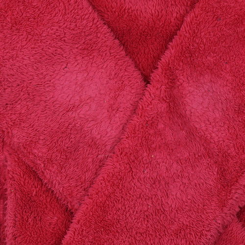 TRU Collection Womens Red Fleece 1/4 Zip Pullover Sweatshirt M