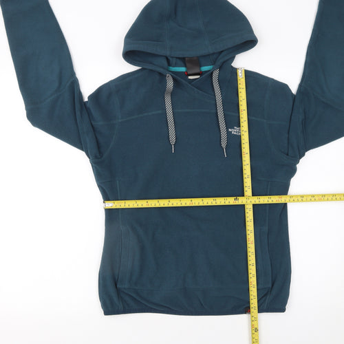 The North Face Womens Blue Pullover Hoodie Fleece M Relaxed Fit