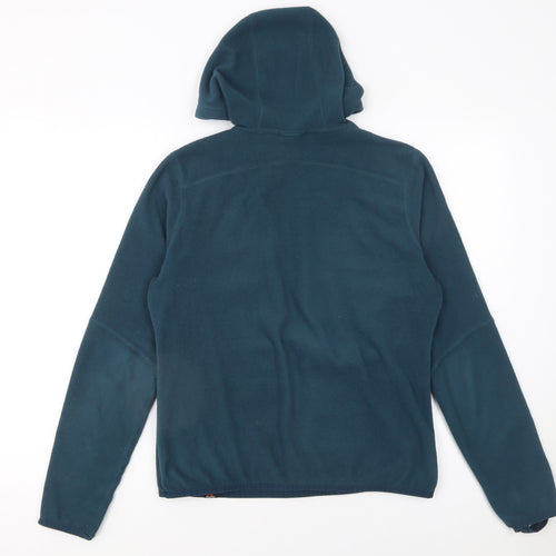The North Face Womens Blue Pullover Hoodie Fleece M Relaxed Fit