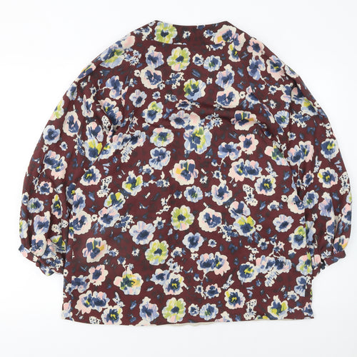 Topshop Women’s Multicoloured Floral Kimono Style Blazer Size 12
