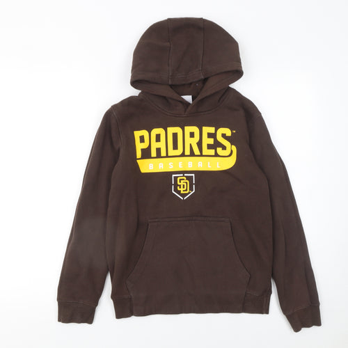 Genuine Merchandise Boys Brown Padres Baseball Pullover Hoodie 10-11 Years