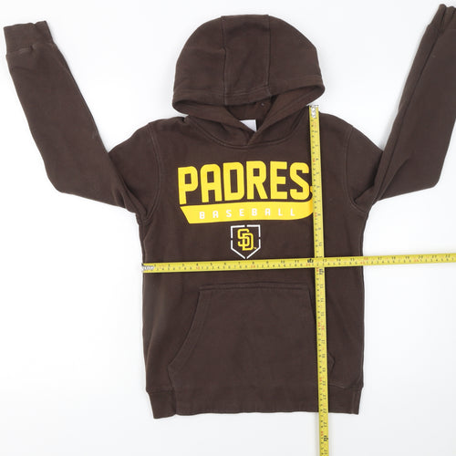 Genuine Merchandise Boys Brown Padres Baseball Pullover Hoodie 10-11 Years
