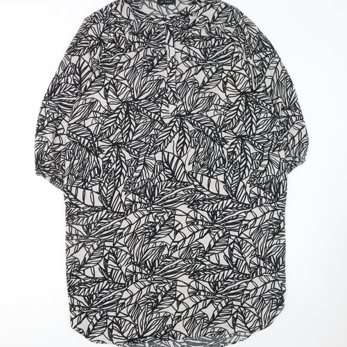 Et Vous Women’s Black White Floral Shift Dress Size 10