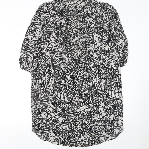 Et Vous Women’s Black White Floral Shift Dress Size 10