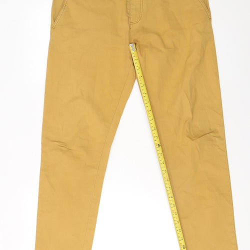 Zara Man Men's Brown Slim Fit Chino Trousers Size 31