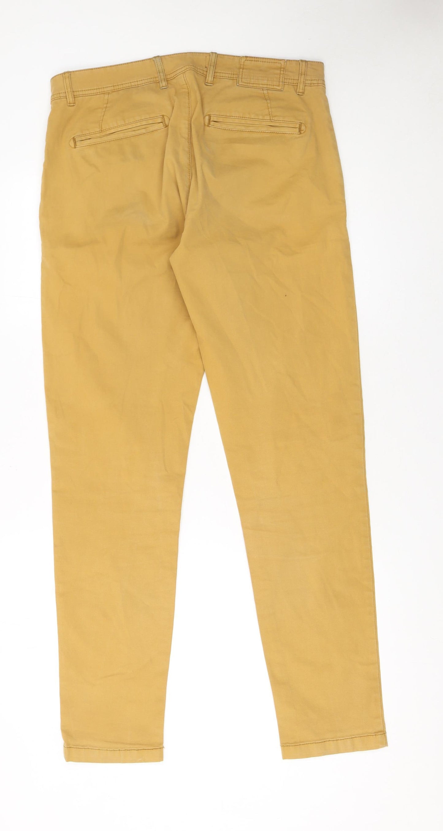Zara Man Men's Brown Slim Fit Chino Trousers Size 31