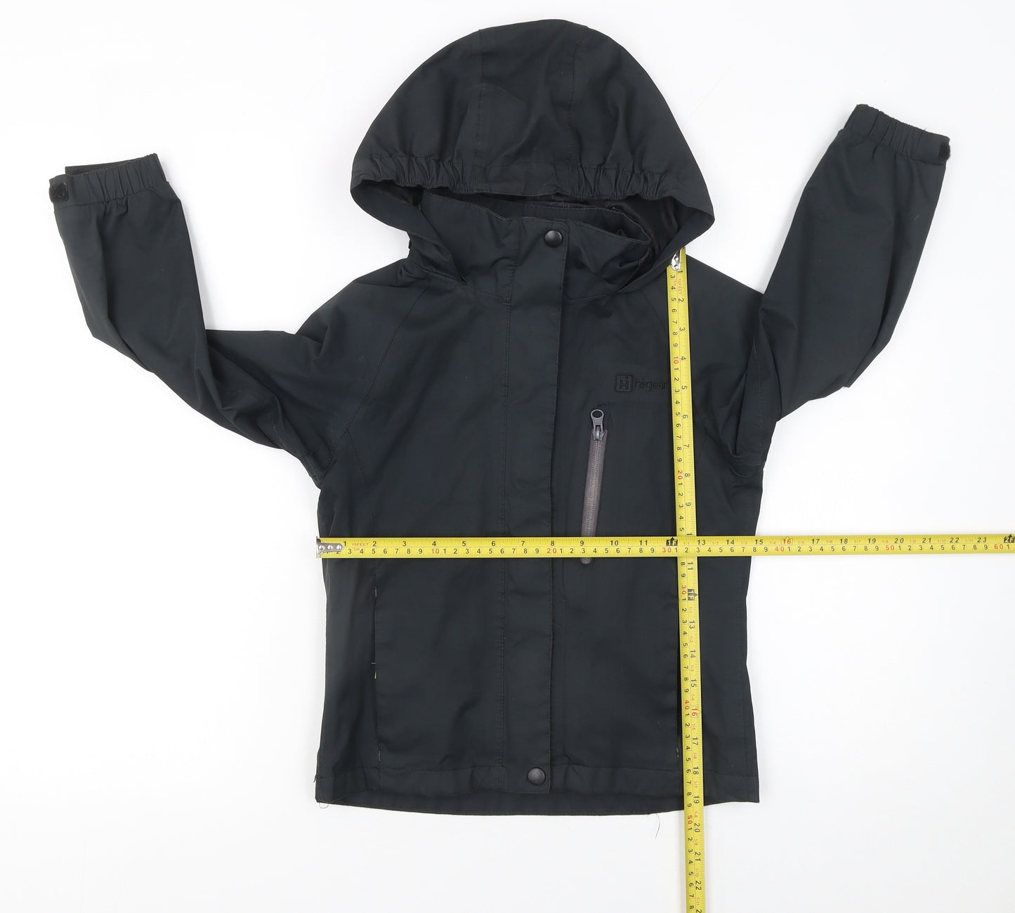 Hi Gear Boys Black Waterproof Hooded Rain Coat Jacket 5-6 Years
