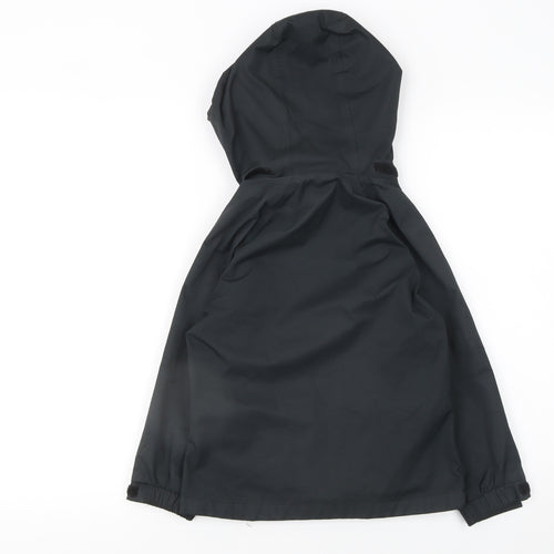 Hi Gear Boys Black Waterproof Hooded Rain Coat Jacket 5-6 Years