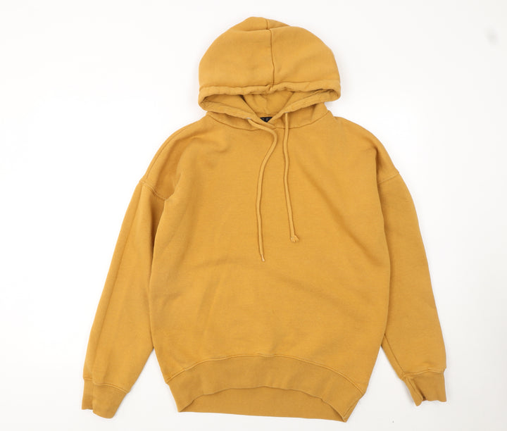 Very Women’s Mustard Yellow Hoodie UK 6 Pullover Cotton Blend Casual