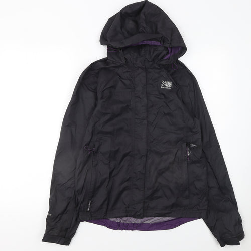 Karrimor Womens Black Waterproof Hooded Rain Jacket UK 8