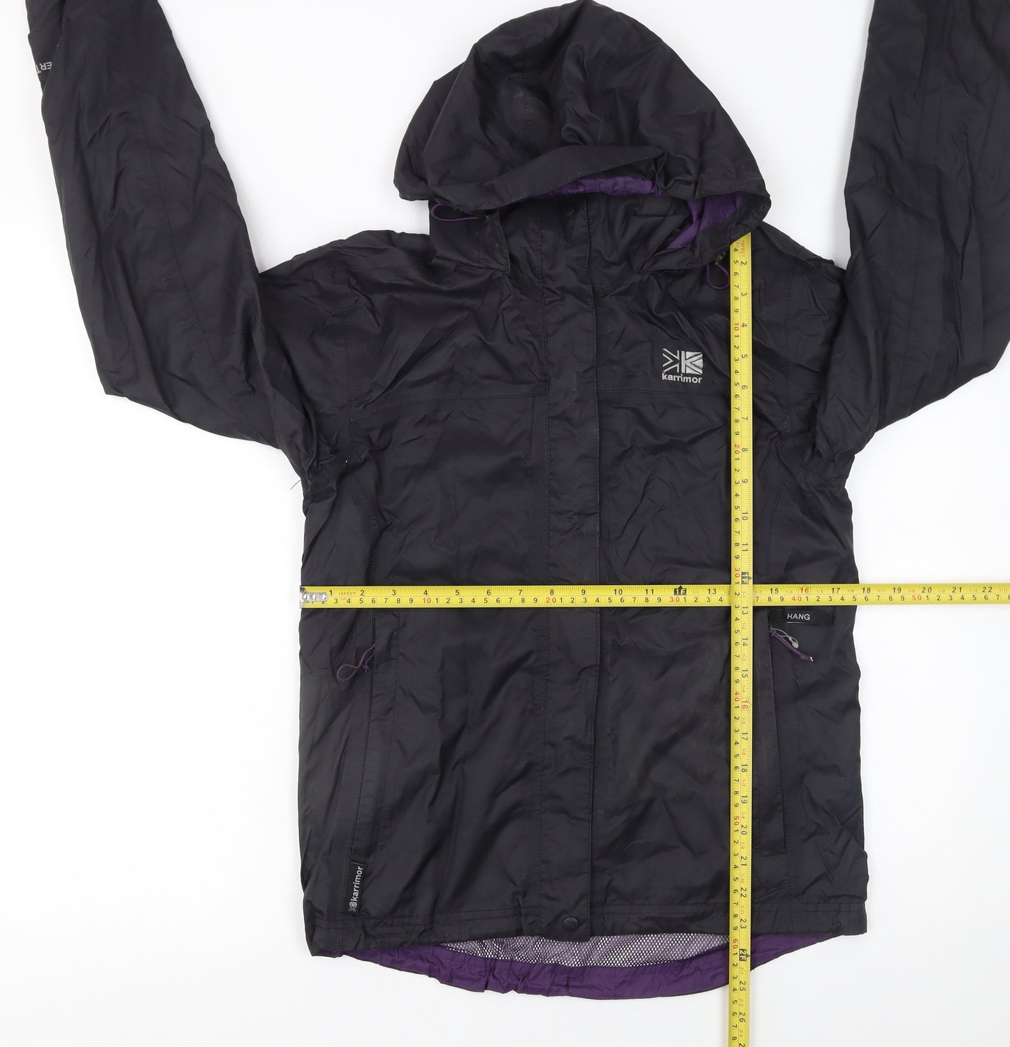 Karrimor Womens Black Waterproof Hooded Rain Jacket UK 8