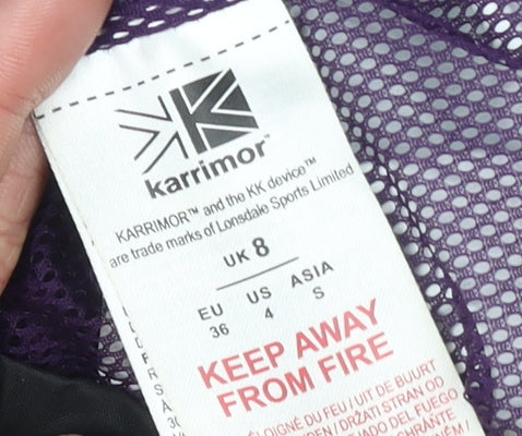 Karrimor Womens Black Waterproof Hooded Rain Jacket UK 8
