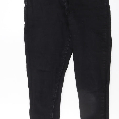 PEP&CO Women Black Skinny Jeans Size 10 Regular Fit Stretch Denim