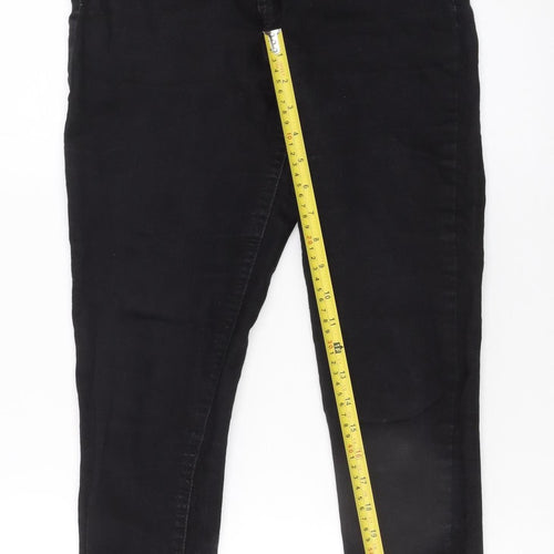 PEP&CO Women Black Skinny Jeans Size 10 Regular Fit Stretch Denim