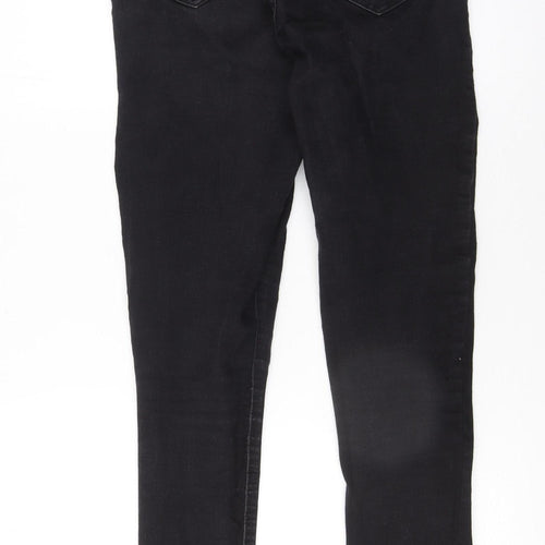 PEP&CO Women Black Skinny Jeans Size 10 Regular Fit Stretch Denim