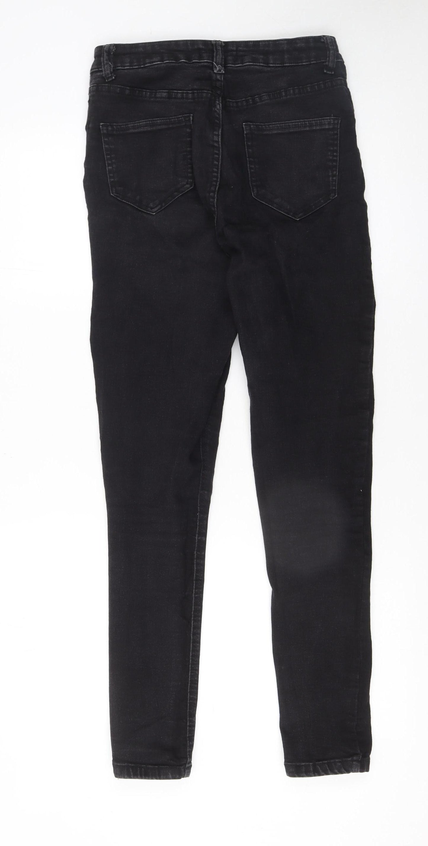 PEP&CO Women Black Skinny Jeans Size 10 Regular Fit Stretch Denim
