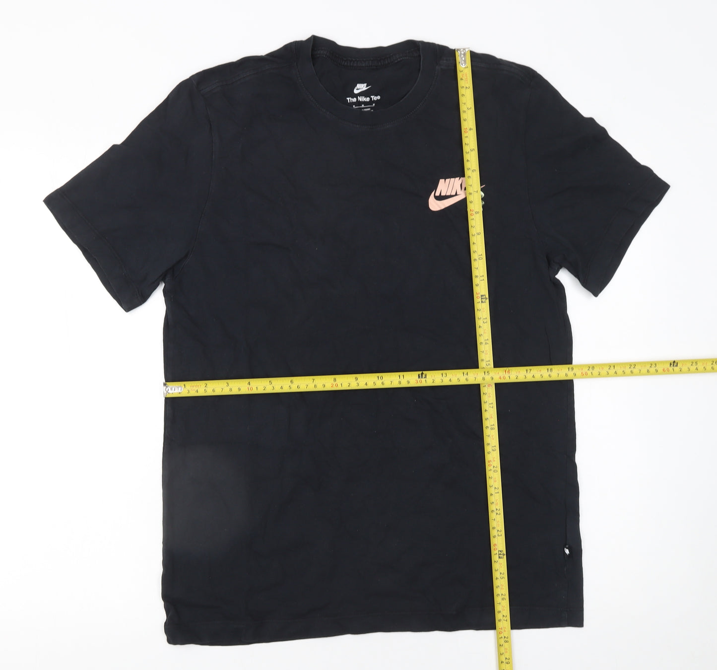 Nike Men's Black Graphic Print Cotton T-Shirt Size M