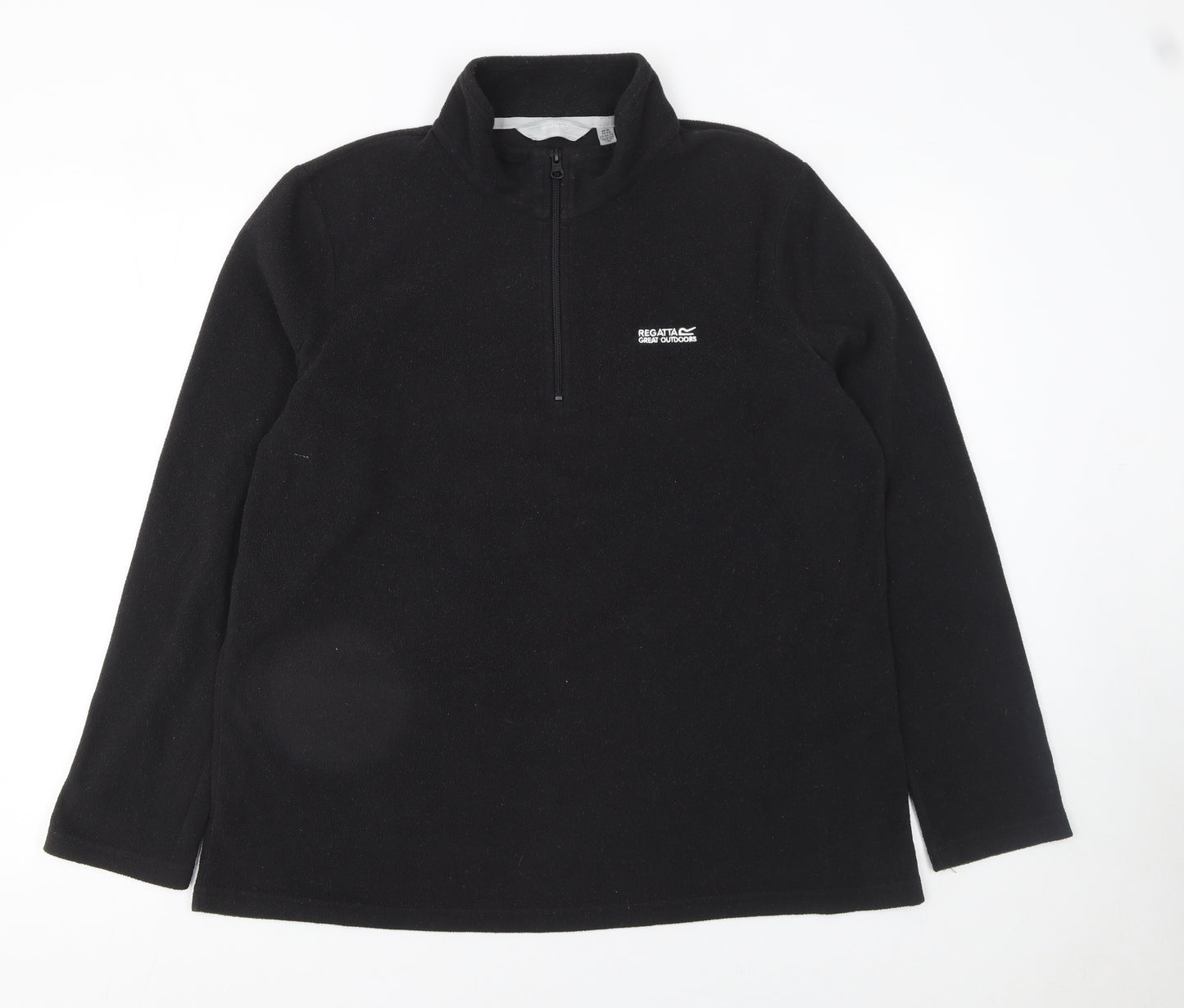 Regatta Women Black Size 18 Fleece 1/4 Zip Pullover Sweatshirt