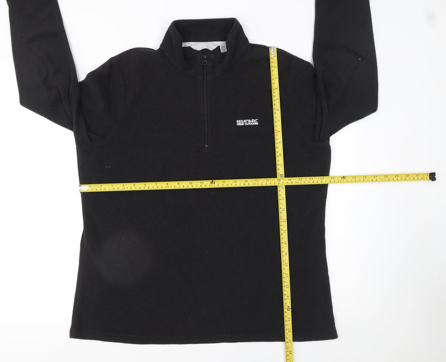 Regatta Women Black Size 18 Fleece 1/4 Zip Pullover Sweatshirt
