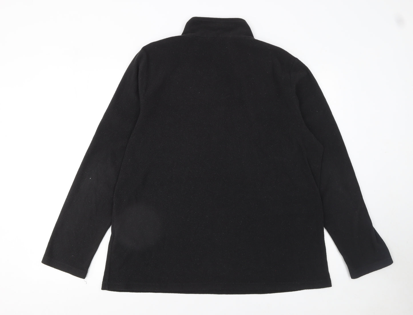 Regatta Women Black Size 18 Fleece 1/4 Zip Pullover Sweatshirt